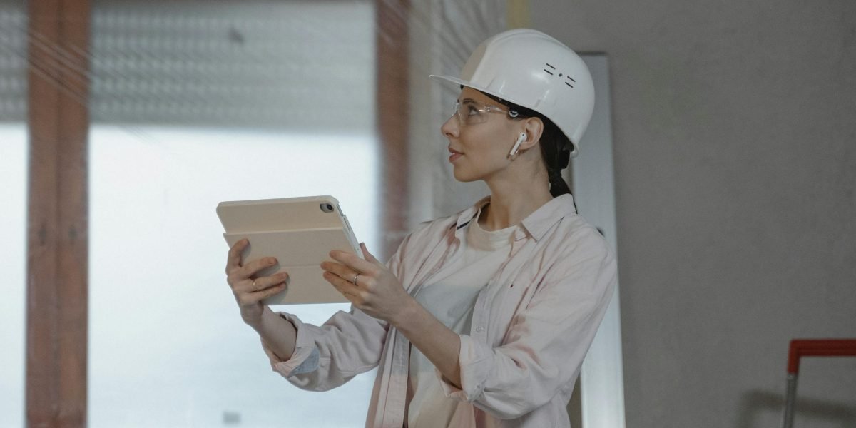 A prospective tenant inspecting a room, checking details and asking questions during a viewing.