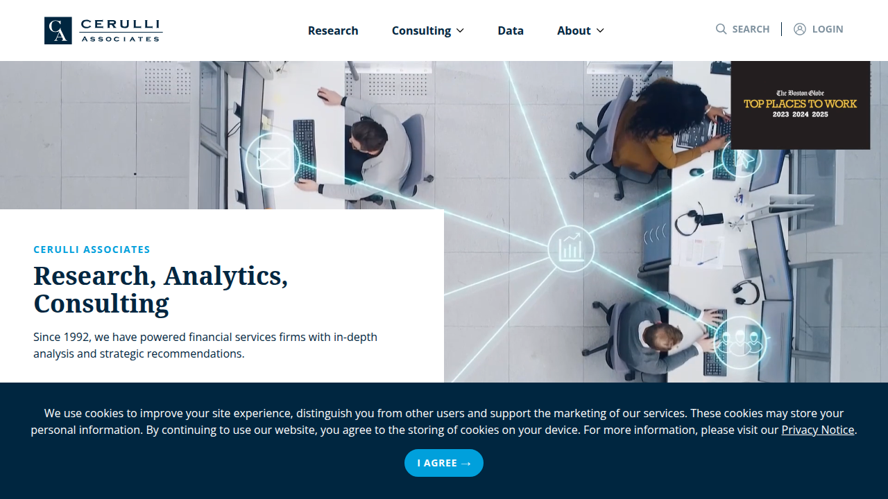 Cerulli Associates, a research firm providing insights into financial services, including advisor compensation trends.
