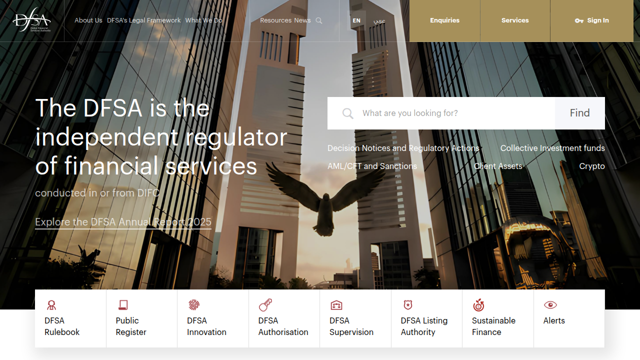 Understand the regulatory framework set by the DFSA for financial advisors operating within the Dubai International Financial Centre.