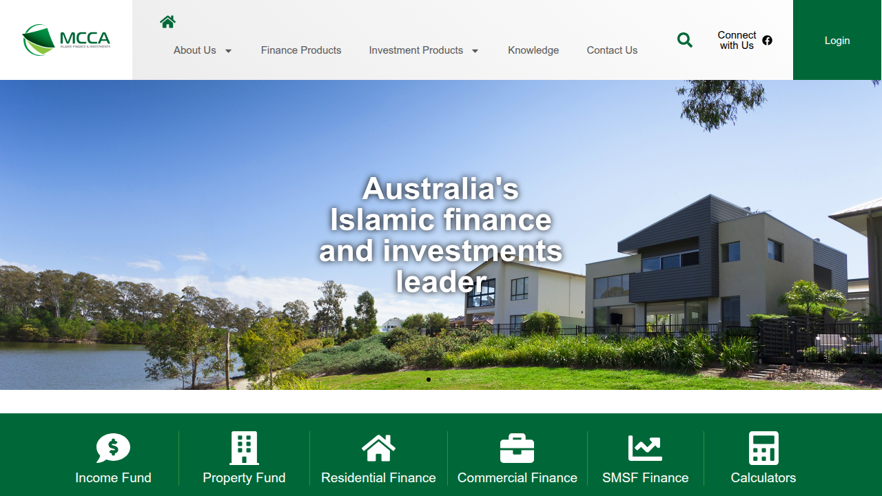 Screenshot of MCCA's resource page, explaining the Islamic lease-to-own structure Ijarah Muntahia Bittamleek.